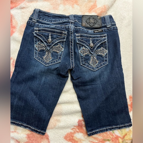 Miss me Jean Bermuda shorts with button pockets size 27 - Picture 2 of 2